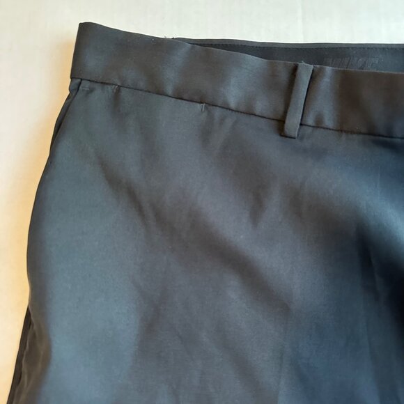 Nike Golf Black Flat Front Chino Performance Shorts Pockets Mens 42 - Picture 4 of 12